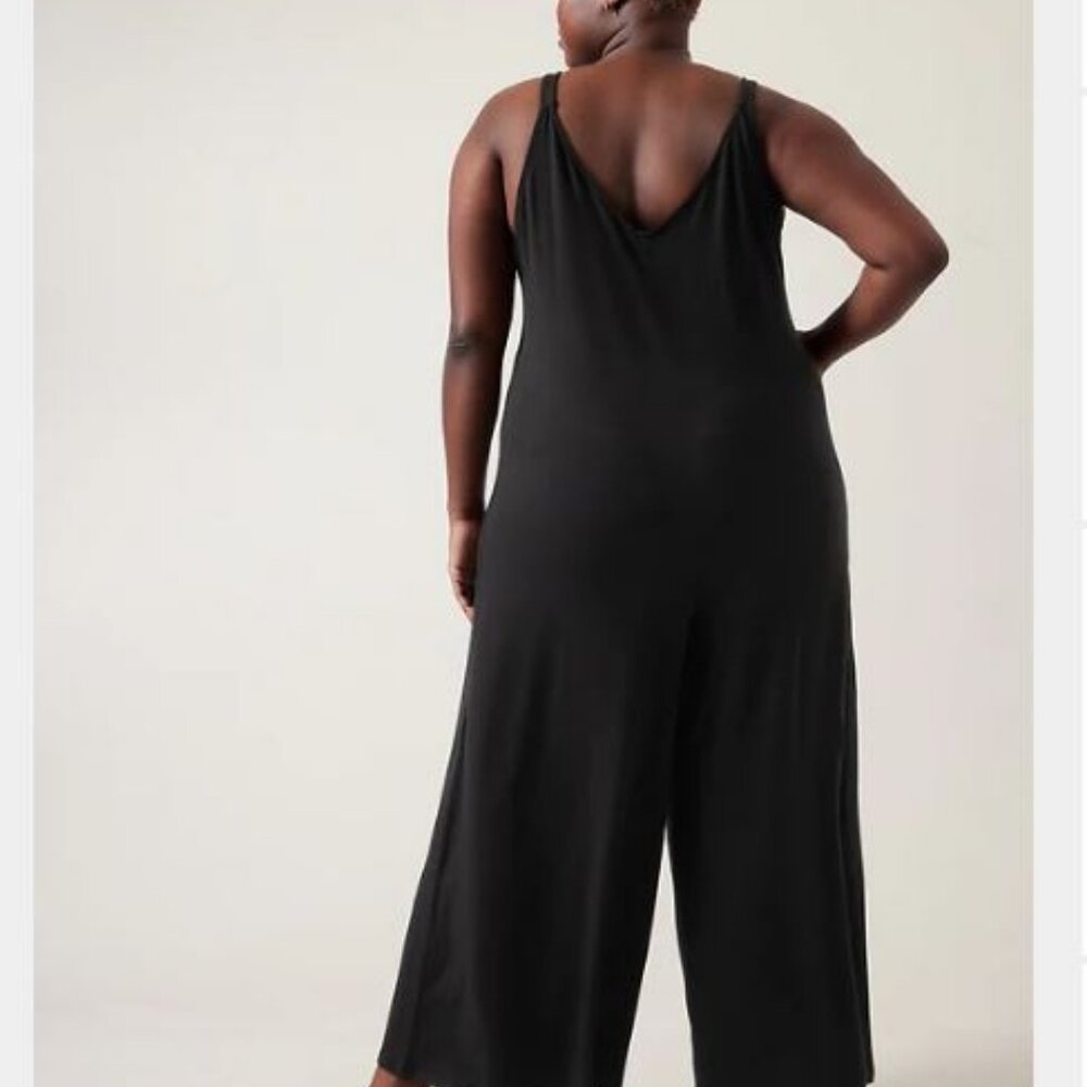 Athleta Black Nighttime Bliss Sleep Romper Jumpsuit Lingerie PJ XS - Picture 5 of 5